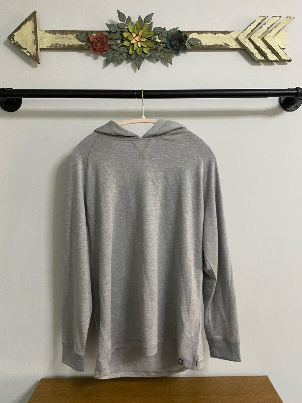 Sperry Light Gray Pullover Hoodie Sweatshirt